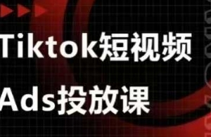 万三Ads视频投放课，tiktok短视频广告投放课