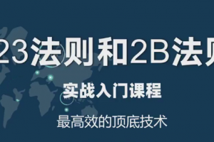 易振营12年连续盈利的交易系统：123法则和2B法则深度讲解