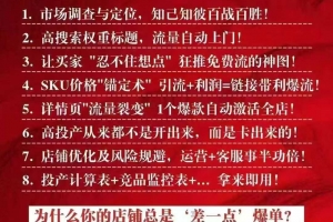 波仔电商-拼多多年卡会员，全链路运营底层逻辑