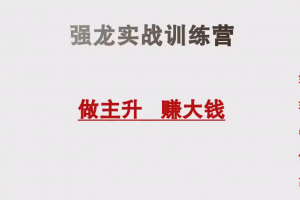 中和应泰陆老师强龙班 强龙实战训练营股票课程