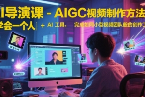 AI导演课-余博士AIGC视频制作方法论，学会一个人+AI工具，完成如同小型视频团队般的创作工作，实现导演梦
