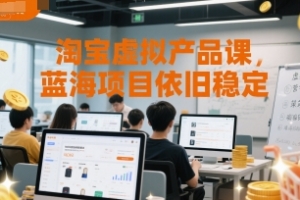四木掘金-淘宝虚拟产品课，蓝海项目依旧稳定