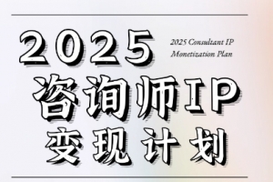 党老师·7天构建咨询师变现系统，2025咨询师IP变现计划训练营