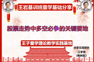 量学云讲堂王岩江宇龙2025年第58期视频 主课正课系统课+收评