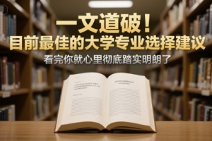 付费文章：一文道破！目前最佳的大学专业选择建议，看完你就心里彻底踏实明朗了