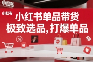 郭晓文小红书单品带货，极致选品，打爆单品