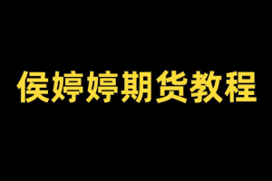 侯沐泽(侯婷婷)期货课程，侯婷婷技术核心,周期转换,发现精准入场点