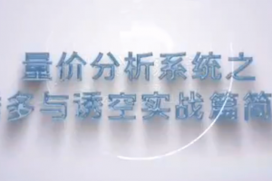 谭记恩量价分析系统之诱多与诱空实战篇