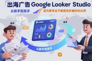 出海广告Google Looker Studio从新手到高手，成为更专业不被报告折磨的优化师