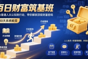 品乔老师·百日财富筑基班，助力普通人从认知到行动，带你解锁顶级财富密码