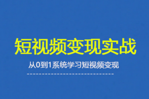 杨磊老师·2025短视频变现实战课，从0到1系统学习短视频变现