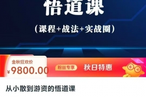 从小散到游资的悟道课，超短实战进阶课