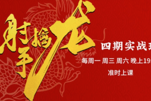 射手擒龙：四期实战班,量学炒股战法课程+指标公式