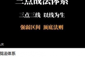 【半山猎人】三点战法交易体系,三点三线以线为生，强弱区间顶底法则