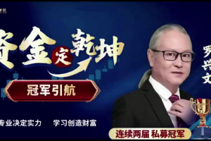 中广云罗兴文资金定乾坤 系统课+小班课+资料+指标