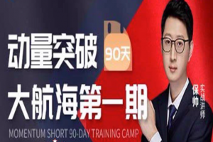 保帅 动量突破90天大航海第一期 动量短线培训