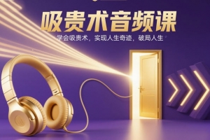 吸贵术音频课，学会吸贵术，实现人生奇迹，破局人生