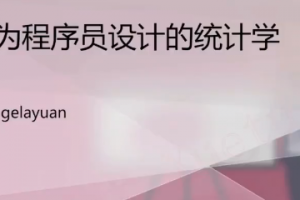 计算机统计分析训练课，程序员的统计课
