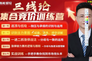 唐银龙(唐三线)三线论集合竞价训练营公开课