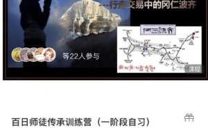 百日师徒传承训练营参悟赢家交易思维二十一天训练营