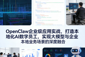 OpenClaw企业级应用实战，打造本地化AI数字员工，实现大模型与企业本地业务场景的深度融合