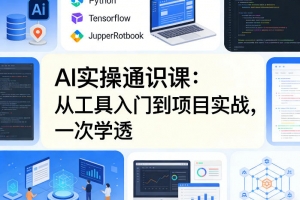AI实操通识课，从工具入门到项目实战，一次学透