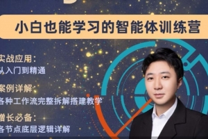 大宇AI智能体教学，工作流智能体搭建实操，从0到1全通课程