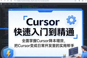Cursor快速入门到精通，全面掌握Cursor降本增效，把Cursor变成日常开发里的实用帮手