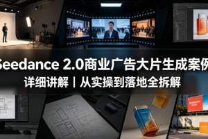 Seedance 2.0商业广告大片生成案例详细讲解｜从实操到落地全拆解