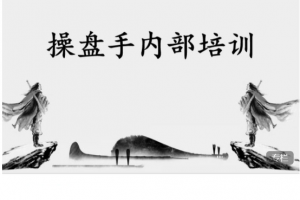 【股指期货】雪月卿交易特训营（系统偏），操盘手内部培训